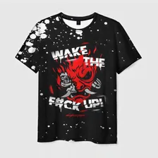 Мужская футболка 3D Wake the f#ck Up!