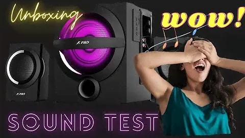 F&D A140X 37W 2.1 Bluetooth Multimedia Speaker with Multi Color LED- Black | SOUND TEST | UNBOXING 🔥