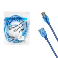Кабель удлинитель DL22 USB2.0 M/F с фильтром 5м (blue) 10pcs
