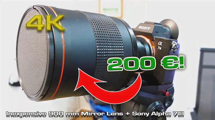 Inexpensive 900 mm Mirror Lens unboxing and samples (Sony Alpha 7 III)[4K]