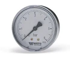 Манометр аксиальный F+R100 G1/4" 63мм (0- 6bar) Watts