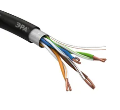 Эра Кабель витая пара F/UTP 4x2x24AWG Cat5e CU PE OUTDOOR 305 м SIMPLE Б0044686